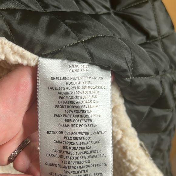 NWT Levi's Women's Performance Mid-length Parka Jacket Army Green Size 2X - Picture 13 of 16